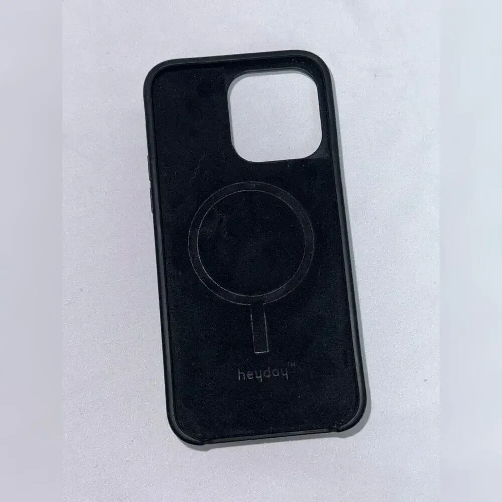 Black Phone Case with Moon Popsocket | Sz 15 Pro Max